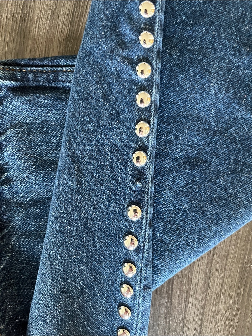 Reformation Cary Low Rise Studded Jeans - Picture 3 of 4
